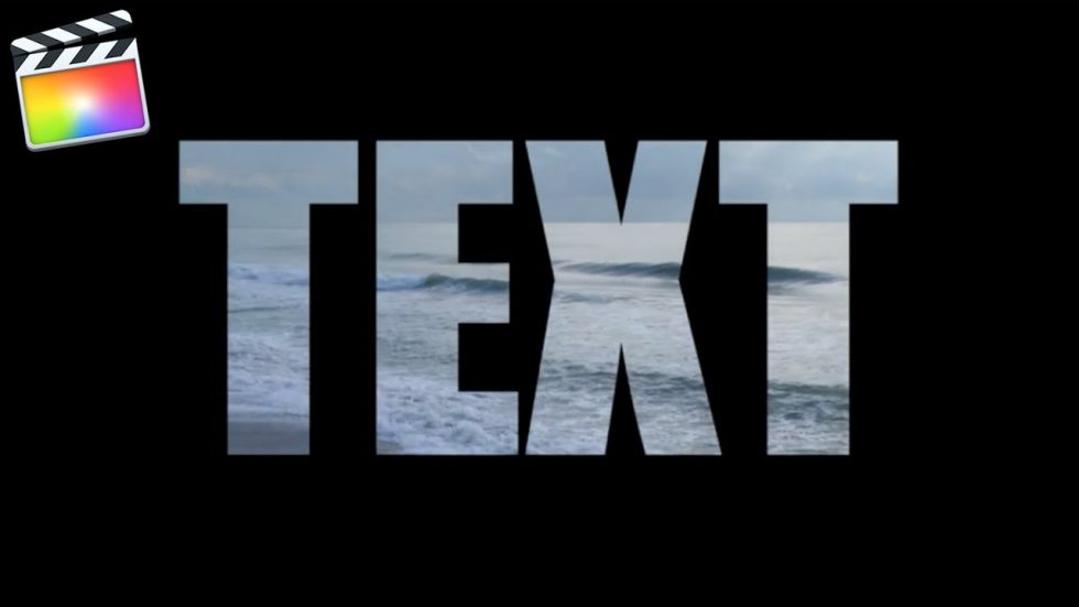 Final Cut Pro X テキスト「文字」の中で映像を動かす方法