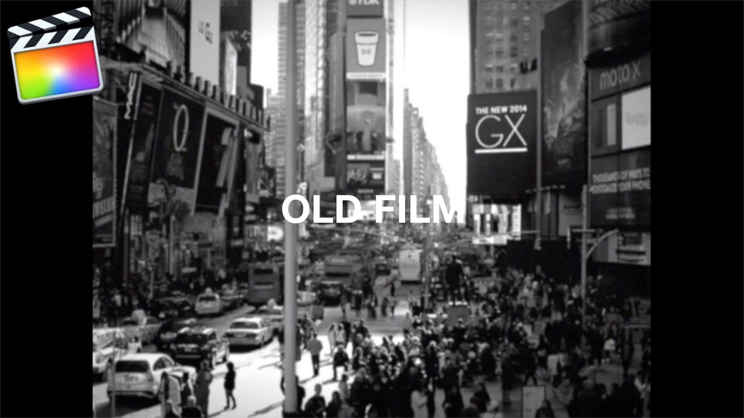 Final Cut Pro X  古い映画「Old Film」のような映像にする方法