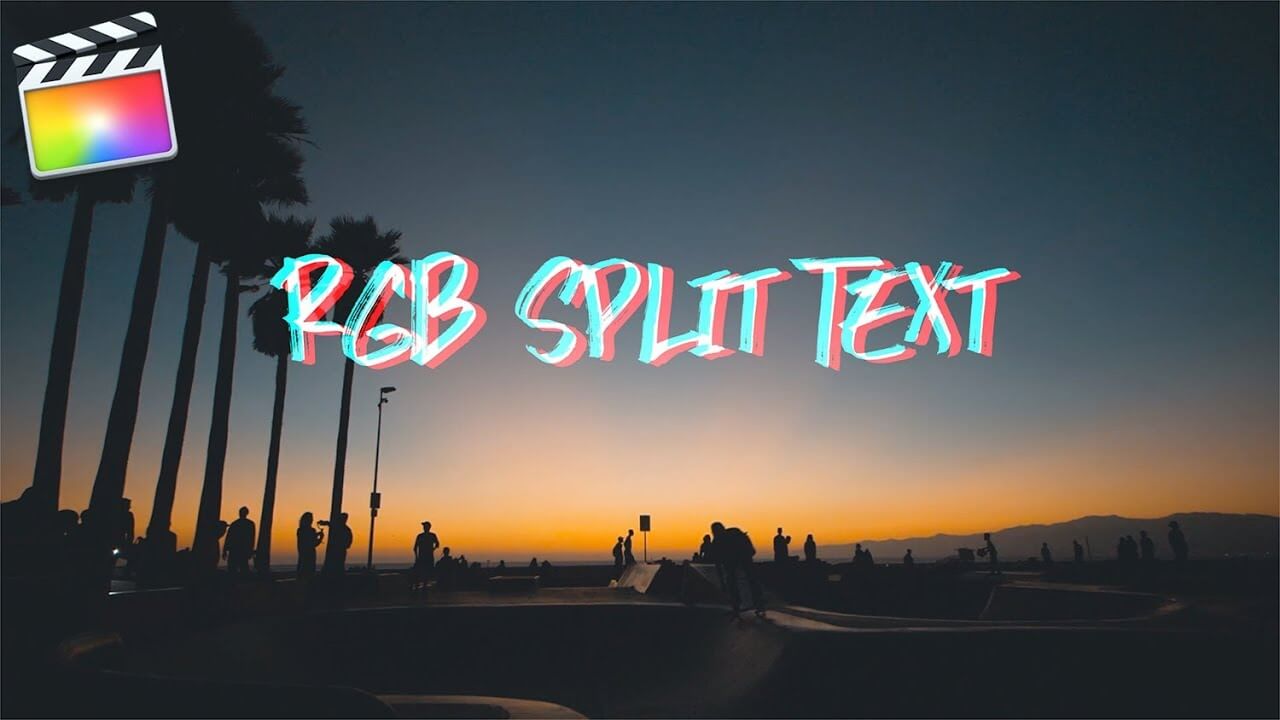 Final Cut Pro X 3Dテキスト「RGB Split Text」の方法