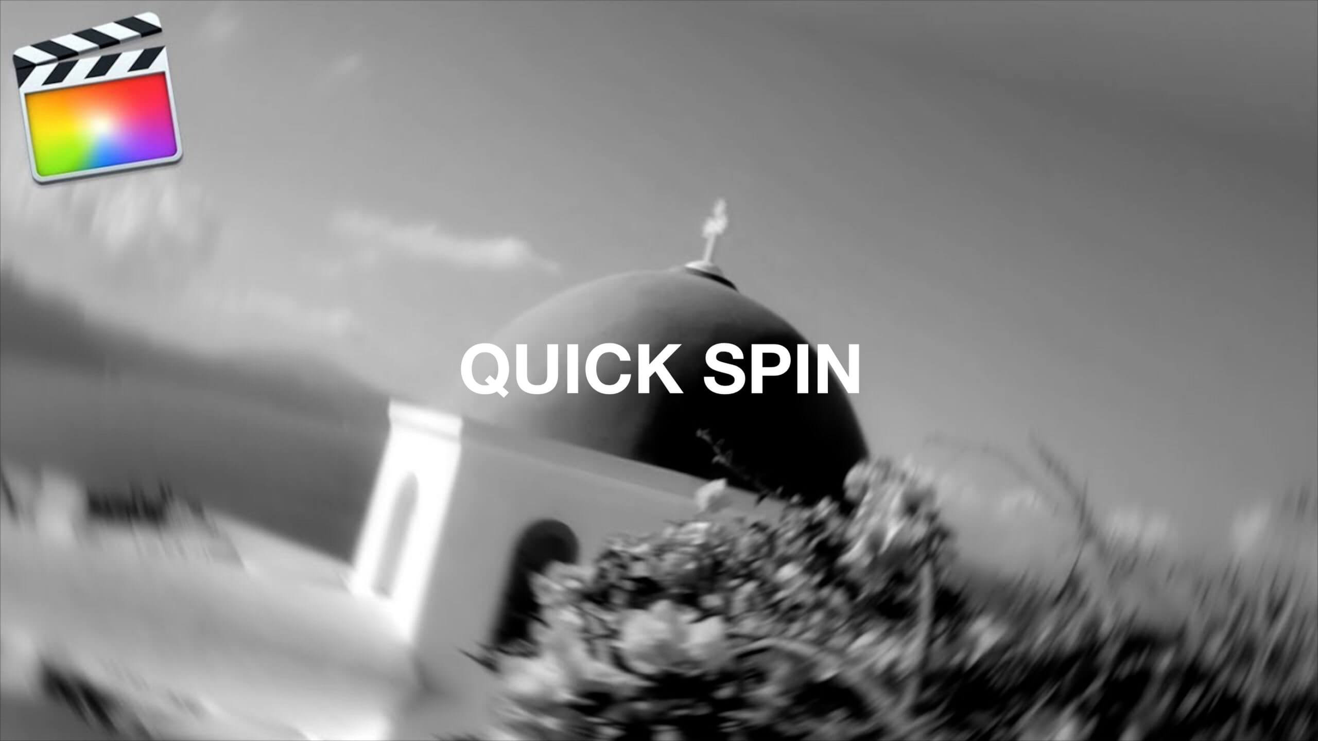 Final Cut Pro X クイックスピントランジション「Quick Spin Transition」の方法