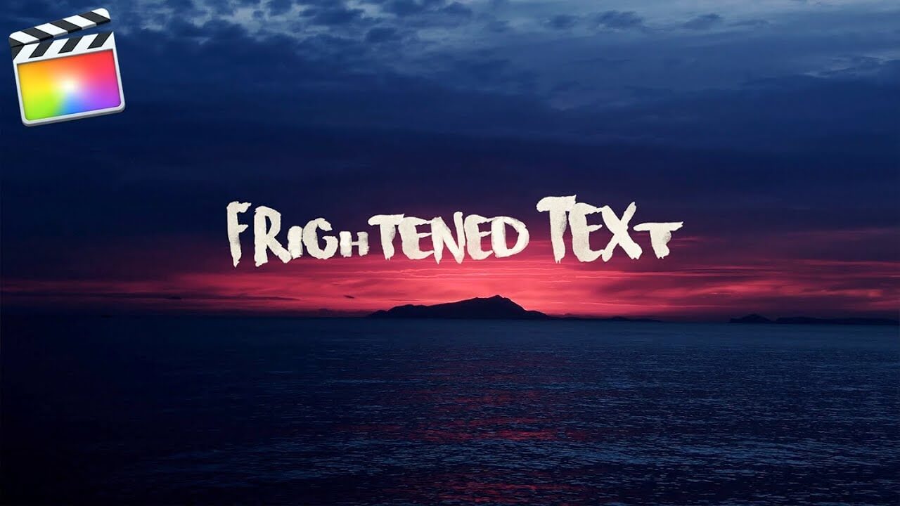 Final Cut Pro X テキストを怯える文字「Frightened Text」にする方法
