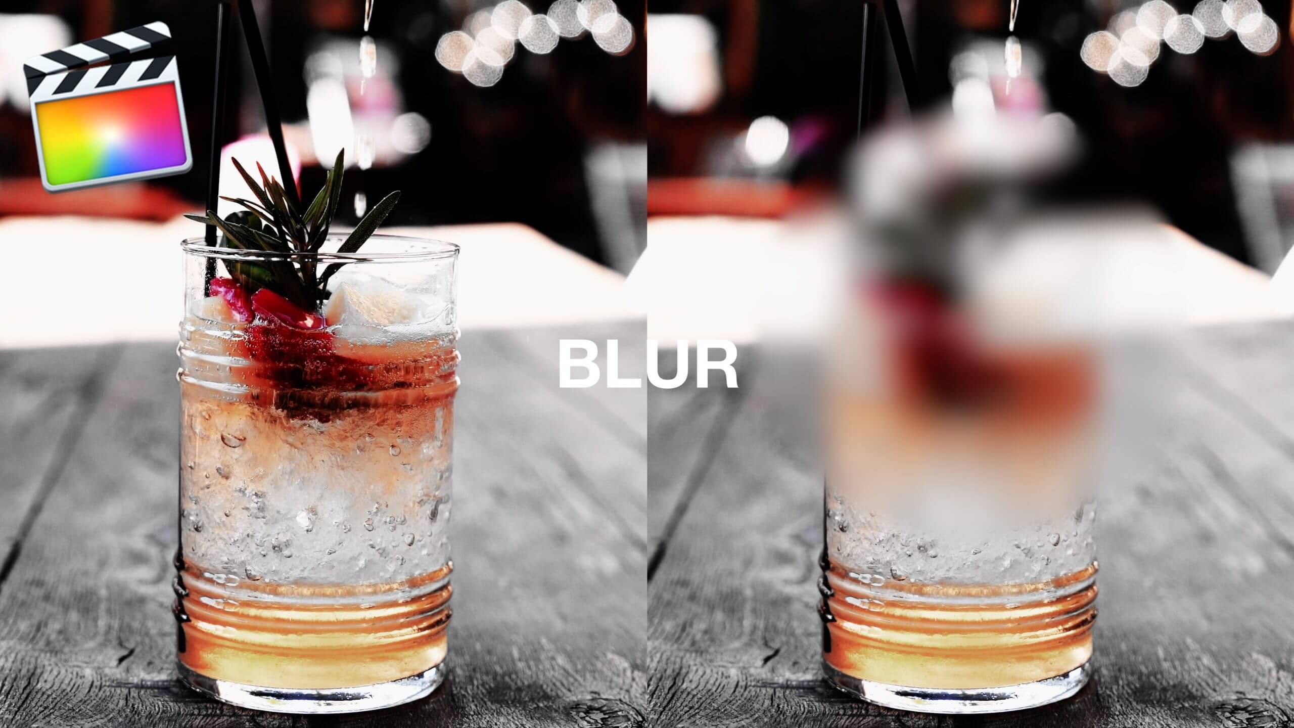 Final Cut Pro X ぼかし「Blur」を入れる方法