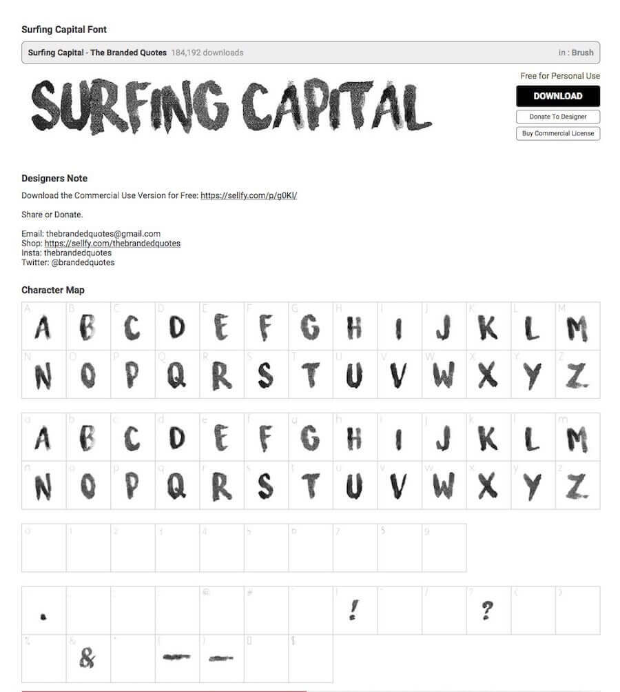 Sam Kolder - Surfing Capital Font